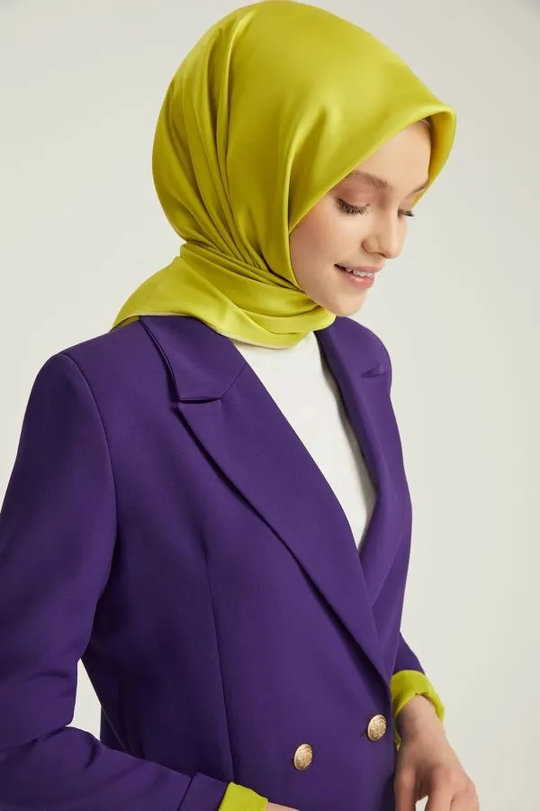 Poanes DÜZ ÇİFT TARAFLI TWILL İPEK EŞARP