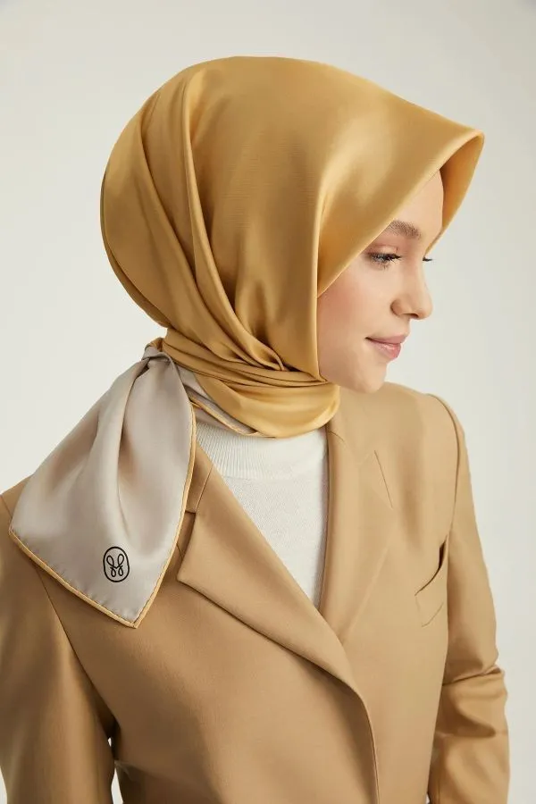 Poanes DÜZ ÇİFT TARAFLI TWILL İPEK EŞARP