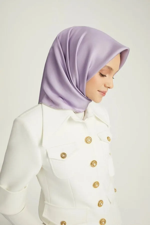 Poanes DÜZ ÇİFT TARAFLI TWILL İPEK EŞARP