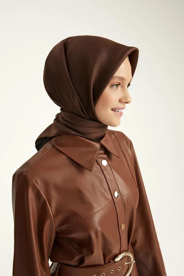Poanes DÜZ ÇİFT TARAFLI TWILL İPEK EŞARP