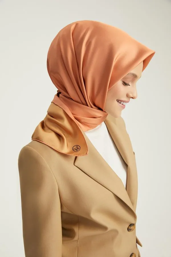Poanes DÜZ ÇİFT TARAFLI TWILL İPEK EŞARP