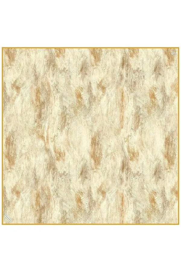 Poanes Soyut Fırça Desenli Twill İpek Eşarp