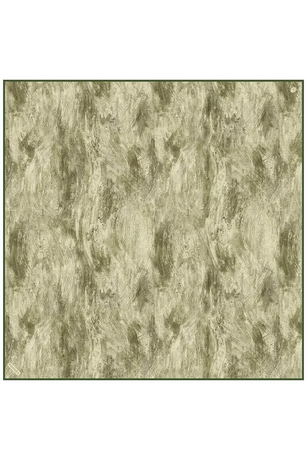 Poanes Soyut Fırça Desenli Twill İpek Eşarp