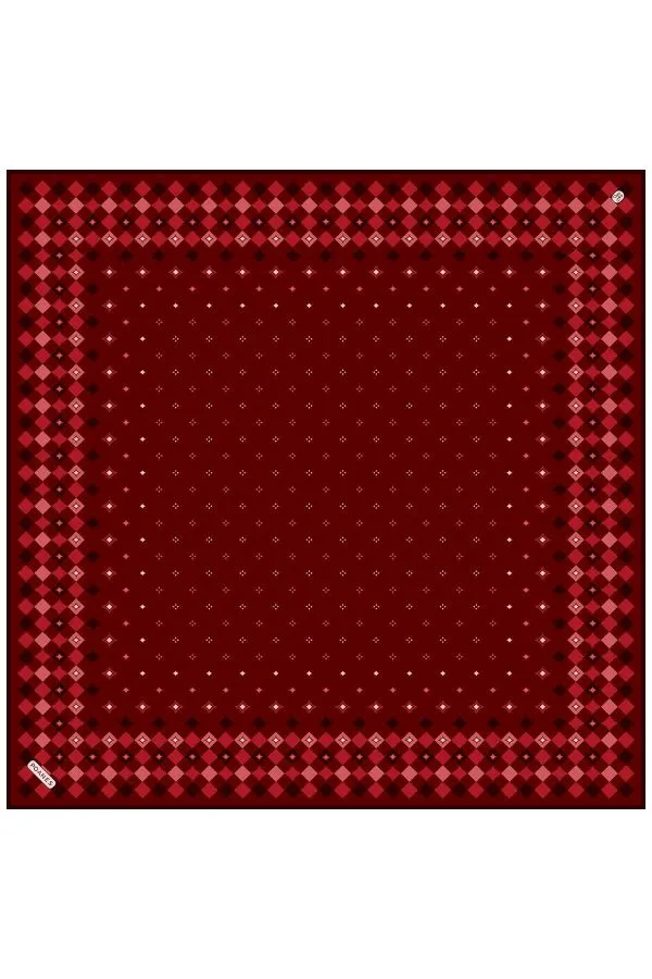Poanes Yıldız Desenli Twill İpek Eşarp video önizlemesi