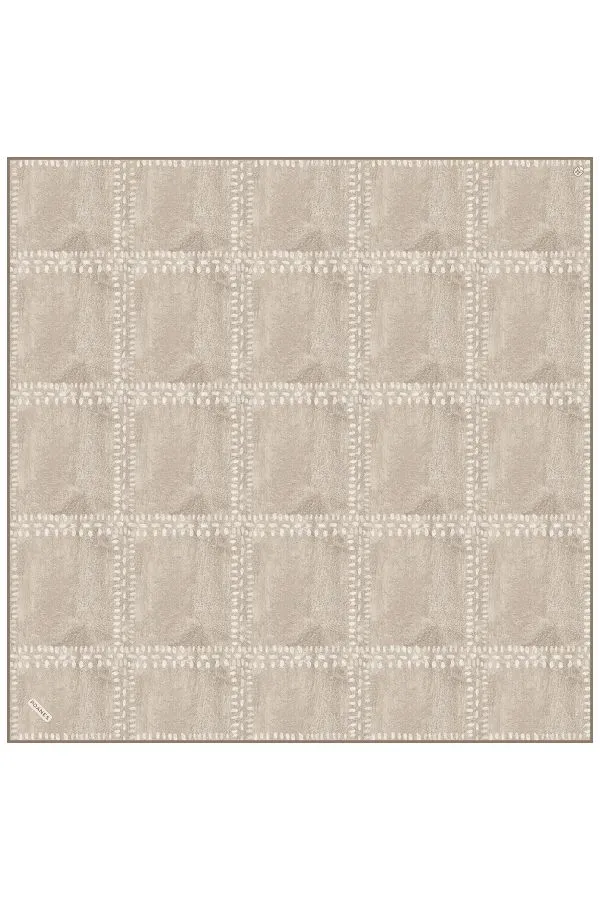 Poanes Yaban Desenli Twill İpek Eşarp