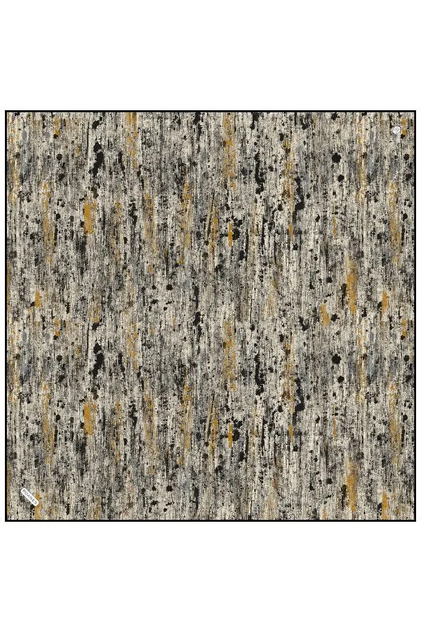Poanes Yansıma Desenli Twill İpek Eşarp